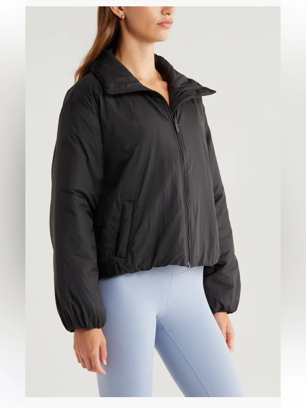 Zella Elevate Insulated Jacket women’s coat black large NWT - Picture 4 of 5